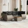 7-piece garden sofa set with gray PE rattan cushions by , Garden sets - Ref: Foro24-3257236, Price: 457,86 €, Discount: %