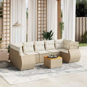 Garden sofa set with beige cushions 8 pcs PE rattan by , Garden sets - Ref: Foro24-3257248, Price: 567,99 €, Discount: %