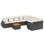 8-piece garden sofa set and black synthetic rattan cushions by , Garden sets - Ref: Foro24-3257260, Price: 553,33 €, Discount: %