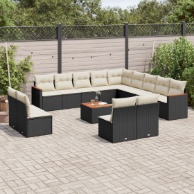 14-piece garden sofa set with black synthetic rattan cushions by , Garden sets - Ref: Foro24-3226490, Price: 764,09 €, Discou...