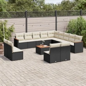 14-piece garden sofa set with black synthetic rattan cushions by , Garden sets - Ref: Foro24-3226490, Price: 791,81 €, Discou...