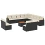 Set sofás de jardín 14 pzas con cojines ratán sintético negro de , Conjuntos de jardín - Ref: Foro24-3226490, Precio: 791,81 ...