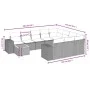 11-piece garden sofa set and gray synthetic rattan cushions by , Garden sets - Ref: Foro24-3257964, Price: 667,90 €, Discount: %