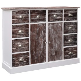 Sideboard with 10 brown wood drawers 113x30x79 cm by vidaXL, Sideboards - Ref: Foro24-284174, Price: 213,96 €, Discount: %