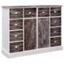Sideboard with 10 brown wood drawers 113x30x79 cm by vidaXL, Sideboards - Ref: Foro24-284174, Price: 212,34 €, Discount: %