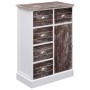 Sideboard with 10 brown wood drawers 113x30x79 cm by vidaXL, Sideboards - Ref: Foro24-284174, Price: 213,96 €, Discount: %