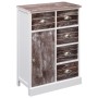 Sideboard with 10 brown wood drawers 113x30x79 cm by vidaXL, Sideboards - Ref: Foro24-284174, Price: 213,96 €, Discount: %