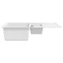 Küchenspüle aus Granit mit zwei Becken weiß von , Sinkt - Ref: Foro24-144859, Preis: 211,28 €, Rabatt: %