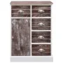 Sideboard with 10 brown wood drawers 113x30x79 cm by vidaXL, Sideboards - Ref: Foro24-284174, Price: 212,34 €, Discount: %