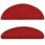 Stair tread carpets 15 units red 65x21x4 cm by , Stair mats - Ref: Foro24-133907, Price: 79,52 €, Discount: %