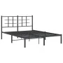 Bettgestell mit schwarzem Metallkopfteil 140x190 cm von , Betten und Lattenroste - Ref: Foro24-355561, Preis: 85,84 €, Rabatt: %