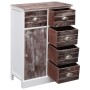 Sideboard with 10 brown wood drawers 113x30x79 cm by vidaXL, Sideboards - Ref: Foro24-284174, Price: 213,96 €, Discount: %