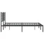 Bettgestell mit schwarzem Metallkopfteil 140x190 cm von , Betten und Lattenroste - Ref: Foro24-355561, Preis: 85,84 €, Rabatt: %