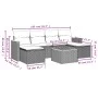 7-piece garden sofa set with gray PE rattan cushions by , Garden sets - Ref: Foro24-3226228, Price: 356,47 €, Discount: %