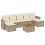 Garden sofa set with beige cushions 8 pcs PE rattan by , Garden sets - Ref: Foro24-3226240, Price: 469,71 €, Discount: %