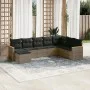 8-piece garden sofa set and gray synthetic rattan cushions by , Garden sets - Ref: Foro24-3226249, Price: 455,94 €, Discount: %