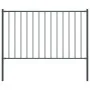 Grau pulverbeschichtetes Stahlzaunelement und Pfosten 1,7 x 1 m von vidaXL, Zaunpaneele - Ref: Foro24-145213, Preis: 58,88 €,...