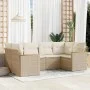 Juego de sofás jardín con cojines 6 pzas ratán sintético beige de , Conjuntos de jardín - Ref: Foro24-3226261, Precio: 429,55...