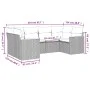 Garden sofa set with cushions 6 pieces beige synthetic rattan by , Garden sets - Ref: Foro24-3226261, Price: 428,99 €, Discou...