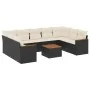 Garden sofa set 10 pieces with black synthetic rattan cushions by , Garden sets - Ref: Foro24-3226280, Price: 563,92 €, Disco...