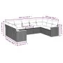 Set de muebles de jardín 9 pzas y cojines ratán sintético gris de , Conjuntos de jardín - Ref: Foro24-3226277, Precio: 531,35...