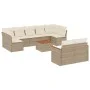 Garden sofa set with beige cushions 10 pieces synthetic rattan by , Garden sets - Ref: Foro24-3226296, Price: 646,29 €, Disco...