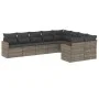 9-teiliges Gartenmöbel-Set und graue synthetische Rattankissen von , Gartensets - Ref: Foro24-3226305, Preis: 531,35 €, Rabat...