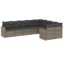 9-teiliges Gartenmöbel-Set und graue synthetische Rattankissen von , Gartensets - Ref: Foro24-3226305, Preis: 521,09 €, Rabat...