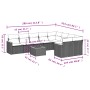 Garden sofa set with beige cushions 10 pieces synthetic rattan by , Garden sets - Ref: Foro24-3226311, Price: 574,79 €, Disco...