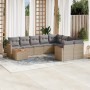 Gartensofa-Set mit beigen Kissen, 10-teilig, synthetisches Rattan von , Gartensets - Ref: Foro24-3226318, Preis: 574,79 €, Ra...