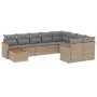 Garden sofa set with beige cushions 10 pieces synthetic rattan by , Garden sets - Ref: Foro24-3226318, Price: 591,53 €, Disco...