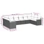 10-piece garden sofa set with gray synthetic rattan cushions by , Garden sets - Ref: Foro24-3226326, Price: 585,77 €, Discoun...