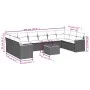Gartensofa-Set mit beigem Kissenmix, 11-teilig aus PE-Rattan von , Gartensets - Ref: Foro24-3226332, Preis: 658,51 €, Rabatt: %