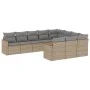 Garden sofa set with beige cushions 10 pieces synthetic rattan by , Garden sets - Ref: Foro24-3226339, Price: 614,90 €, Disco...