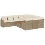 11-piece garden sofa set with beige synthetic rattan cushions by , Garden sets - Ref: Foro24-3226345, Price: 706,35 €, Discou...
