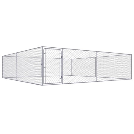 Außenzwinger aus verzinktem Stahl 4x4x1 m von vidaXL, Hundehütten und Zäune - Ref: Foro24-170820, Preis: 234,76 €, Rabatt: %