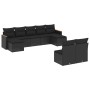 Set de sofás de jardín 8 piezas y cojines ratán sintético negro by , Garden sets - Ref: Foro24-3226370, Price: 502,50 €, Disc...