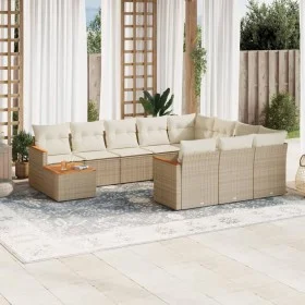 11-piece garden sofa set with beige synthetic rattan cushions by , Garden sets - Ref: Foro24-3226366, Price: 705,01 €, Discou...