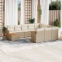 11-piece garden sofa set with beige synthetic rattan cushions by , Garden sets - Ref: Foro24-3226366, Price: 667,81 €, Discou...