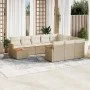 11-teiliges Gartensofa-Set mit beigen synthetischen Rattankissen von , Gartensets - Ref: Foro24-3226366, Preis: 705,01 €, Rab...