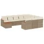 11-teiliges Gartensofa-Set mit beigen synthetischen Rattankissen von , Gartensets - Ref: Foro24-3226366, Preis: 705,01 €, Rab...