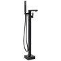 Grifo para bañera de pie acero inoxidable negro 90 cm