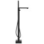 Grifo para bañera de pie acero inoxidable negro 90 cm