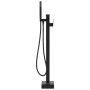 Grifo para bañera de pie acero inoxidable negro 90 cm