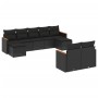 8-teiliges Gartensofa-Set und schwarze synthetische Rattankissen von , Gartensets - Ref: Foro24-3226398, Preis: 530,97 €, Rab...