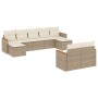 Set de sofás de jardín 9 pzas con cojines ratán sintético beige by , Garden sets - Ref: Foro24-3226401, Price: 524,76 €, Disc...