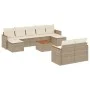 Garden sofa set with beige cushions 10 pieces synthetic rattan by , Garden sets - Ref: Foro24-3226408, Price: 631,02 €, Disco...