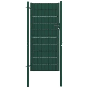 Grünes Zauntor aus PVC und Stahl, 100 x 164 cm von vidaXL, Gartentore - Ref: Foro24-145230, Preis: 212,13 €, Rabatt: %