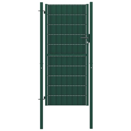 Grünes Zauntor aus PVC und Stahl, 100 x 164 cm von vidaXL, Gartentore - Ref: Foro24-145230, Preis: 216,21 €, Rabatt: %