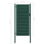 Green PVC and steel fence gate 100x164 cm by vidaXL, garden gates - Ref: Foro24-145230, Price: 212,10 €, Discount: %